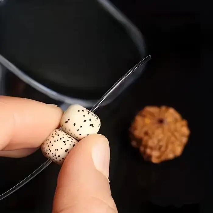 Cordon élastique perlé pour la création de bijoux, polyvalent pour la création de colliers et de bracelets, 1 rouleau inclus