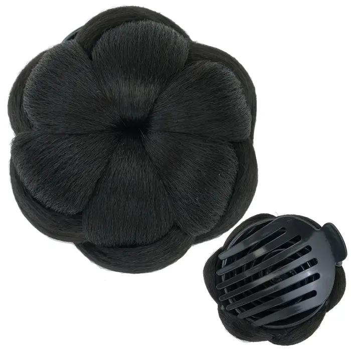 Chouchou tressé pour chignon, accessoire de coiffure pour un coiffage facile avec tenue sûre, antidé