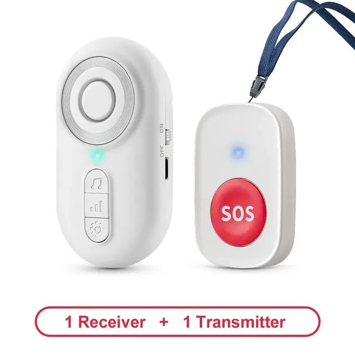 Bouton d'appel d'urgence sans fil pour personnes âgées avec vibration, alarme personnelle portable p