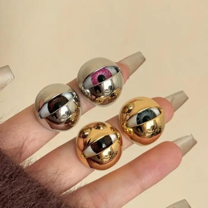 Nouvelle bague ronde à œil creux