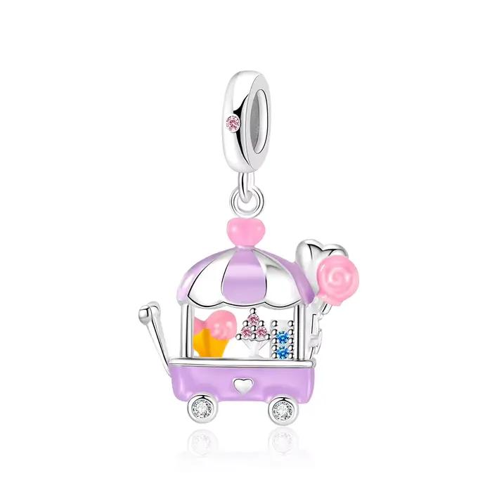 2027 Pendentif de voiture bonbon de dessin animé original Pandora Fashion, bracelet et collier DIY, 