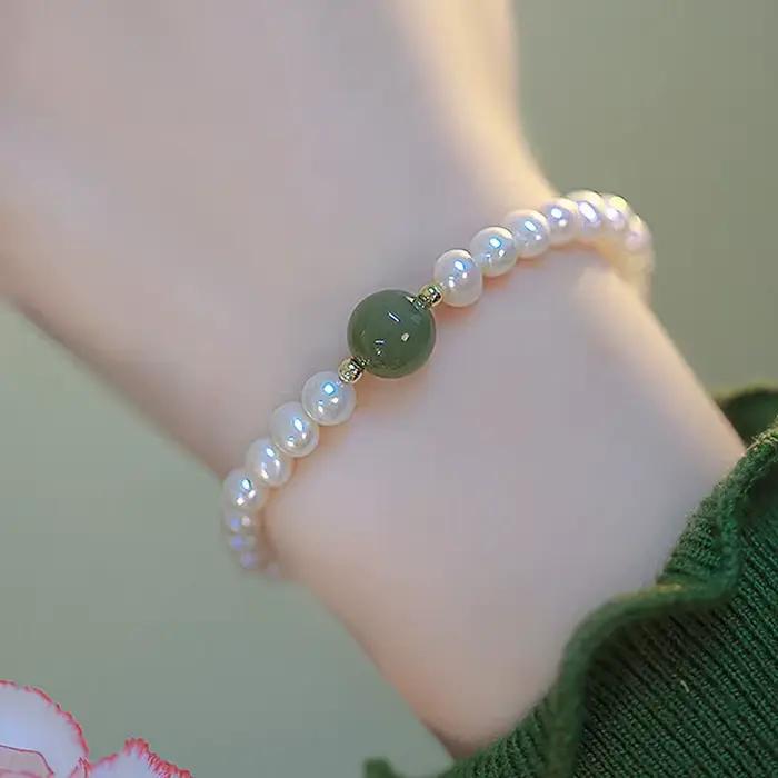 Bracelets de perles bohème de luxe, accessoire de charme élastique ; Cadeau de bijoux avant-gardiste