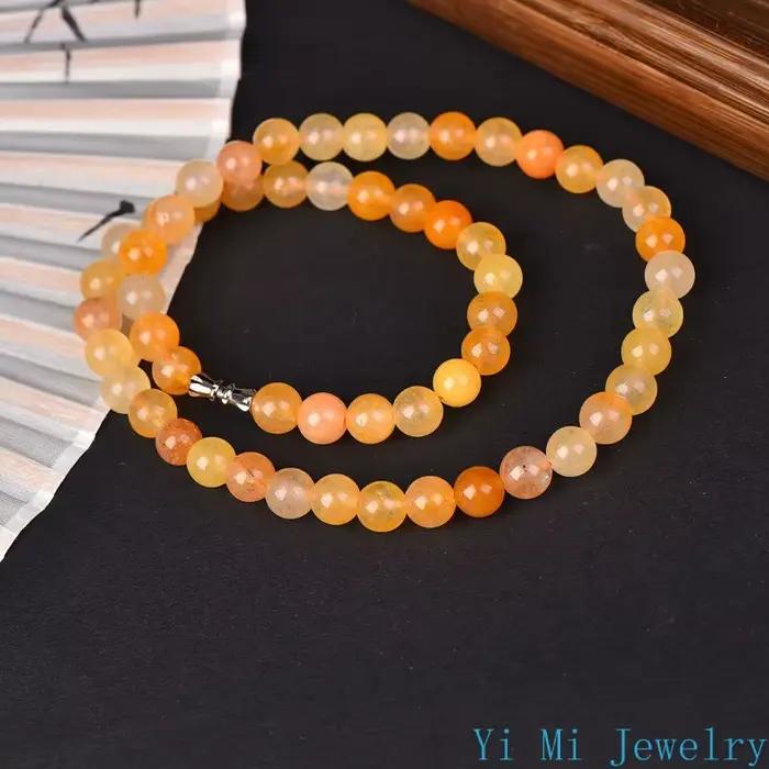 Collier de poupée jetable multicolore doré pour femme, perles rondes, ULcommandée, boucle unique, bi