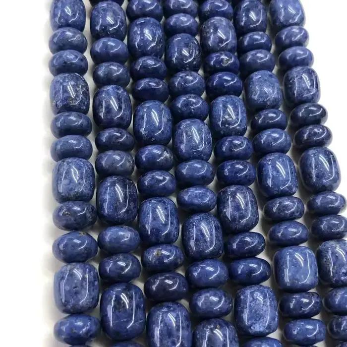 Bracelet en pierre naturelle Dumortierito pour hommes et femmes, perle bricolage, collier fait brin,