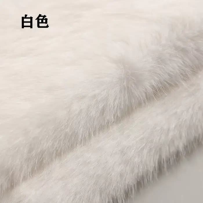 Tissu en fourrure de renard simulée haut de gamme, 4cm, fourrure artificielle, herbe, vêtements d'an