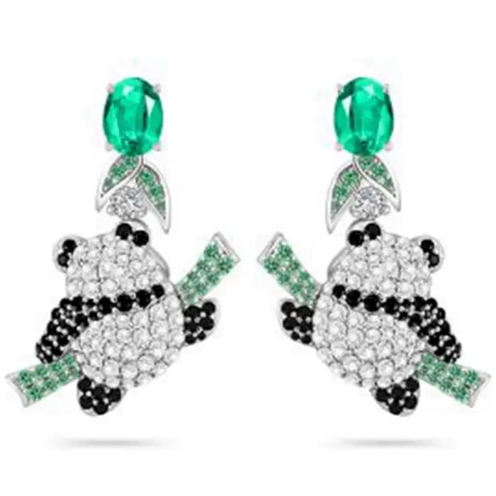 Wong Rain – boucles d'oreilles en argent Sterling 925, coupe ovale scintillante, émeraude, diamant à