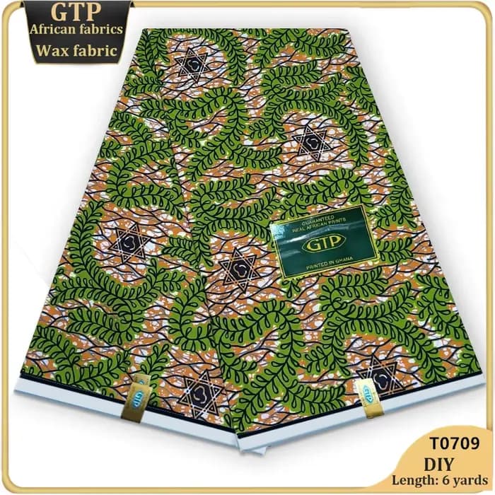 2025 nouveau véritable tissu de cire garanti 100% coton tissu de cire véritable africaine Ankara imp