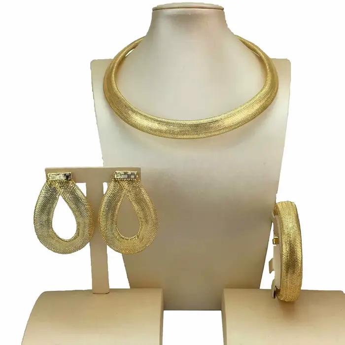 Ensembles de bijoux de mode africains pour femmes, bijoux brésiliens légers, FHK17179, nouveau, 2024