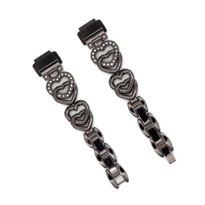 Bracelet de remplacement en métal pour Fitbit Inspire 3 pour femme, bracelet habillé étanche réglabl