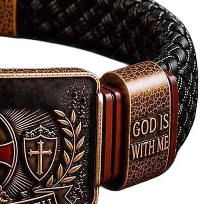 Bracelet religieux chrétien ajustable, bracelet inspirant, cadeau pour anniversaire, Saint-Valentin, remise de diplôme, père, petit ami