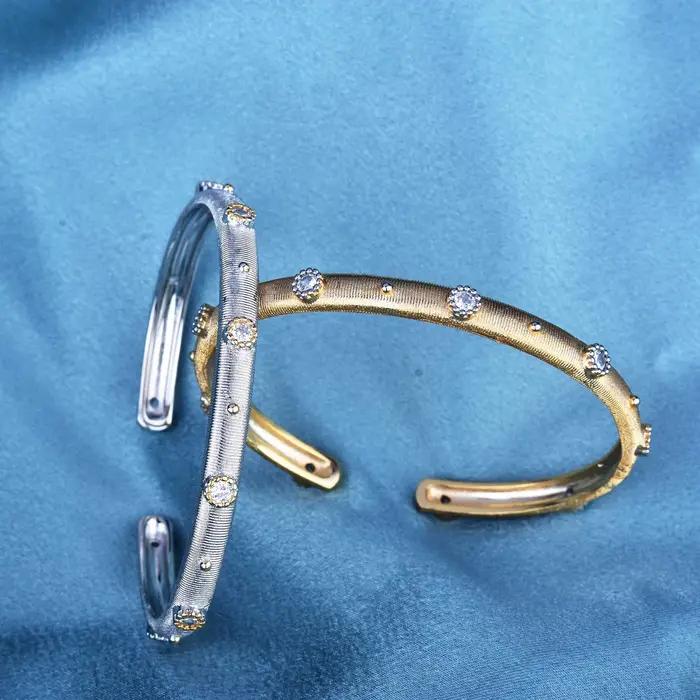 Bracelet élégant en diamant haute qualité style rétro pour femme, taille unique, artisanat raffiné, bijoux de mode