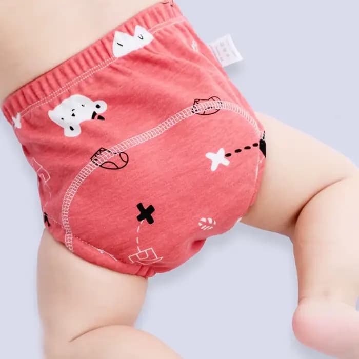 Culottes d'apprentissage pour bébé en coton imperméables et réutilisables à 6 couches, sous-vêtements pour bébé, couches-culottes pour bébé