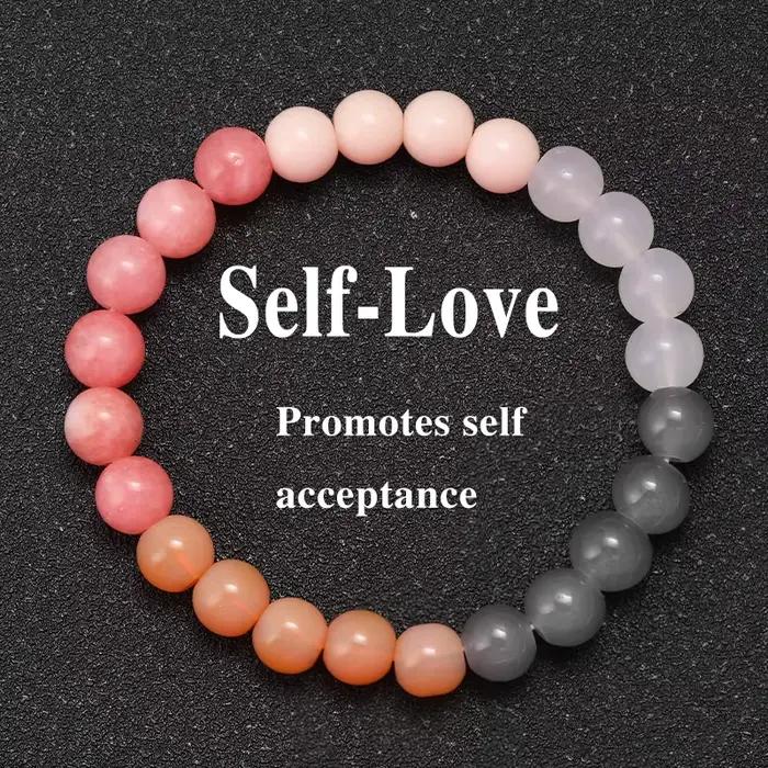 Bracelet en pierre naturelle Bracelet d'argent Bracelet de Protection d'empattement Bracelet de mise à la terre et de Protection Bracelet d'auto-amour pour les femmes