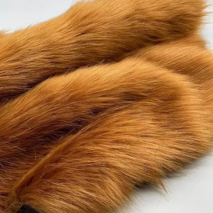 Tissu en peluche doux et lisse, Imitation fourrure de renard, pour vêtements, col, tapis, décoration, tissu de comptoir, bricolage, couture au mètre