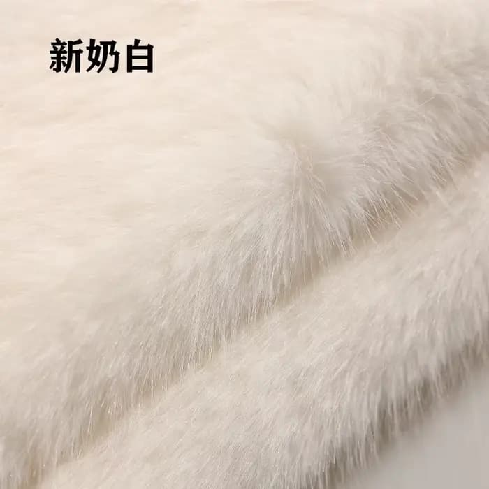 Tissu en fourrure de renard simulée haut de gamme, 4cm, fourrure artificielle, herbe, vêtements d'animaux, col, gilet, écharpe, matériau en fourrure, 1400 g/m