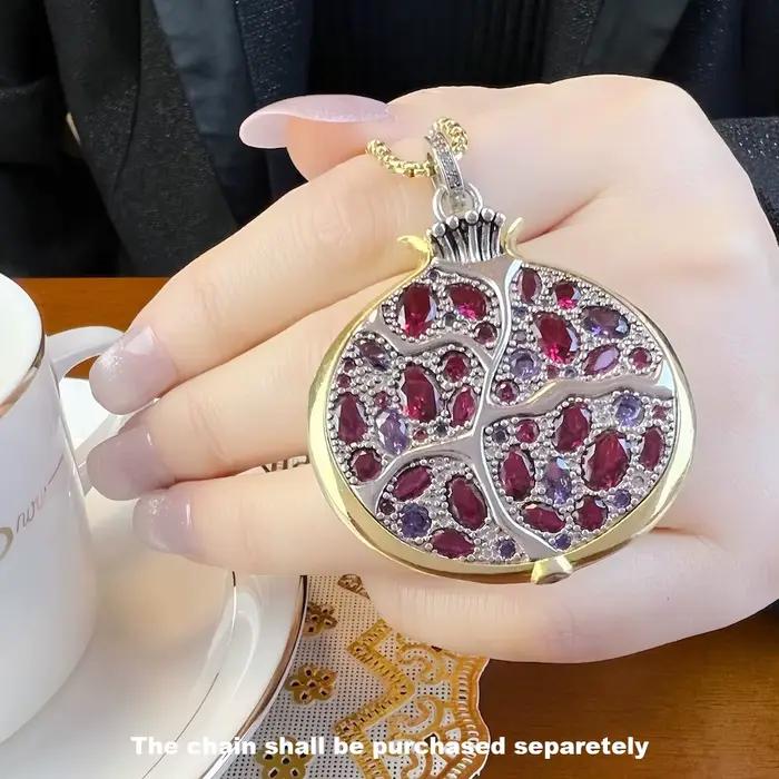 Pendentif grand grenade printemps mode 925 bijoux en argent Sterling cadeau romantique pour les femmes