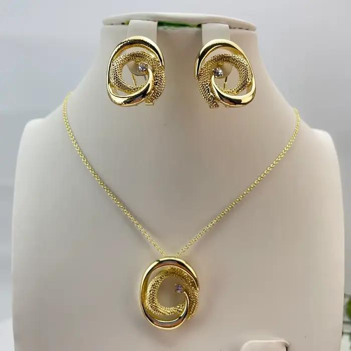 Bijoux classiques à la mode pour femmes, boucles d'oreilles, ensembles romantiques pour fête de mariage, cadeau d'anniversaire, ensembles tendance KY29287