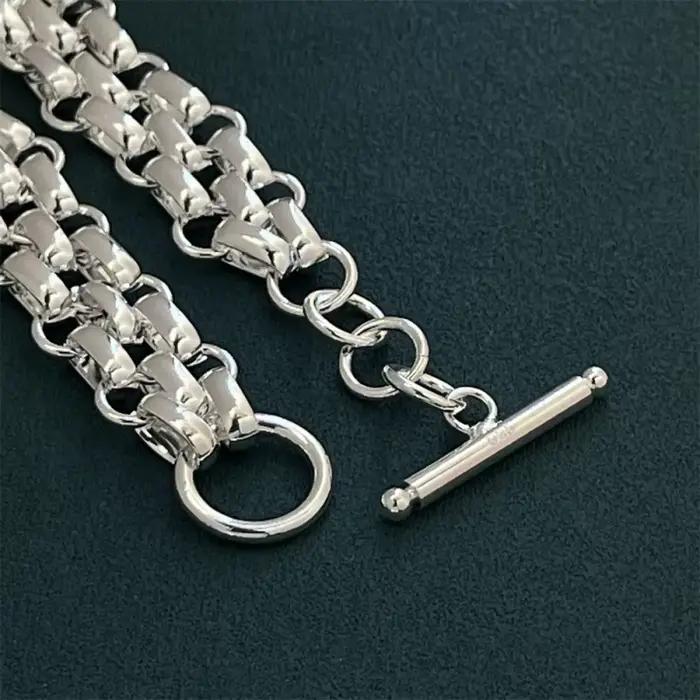 Bracelet en argent Sterling 925 à trois rangées pour femmes, Simple, à la mode, bijoux cadeau d'anniversaire, de mariage
