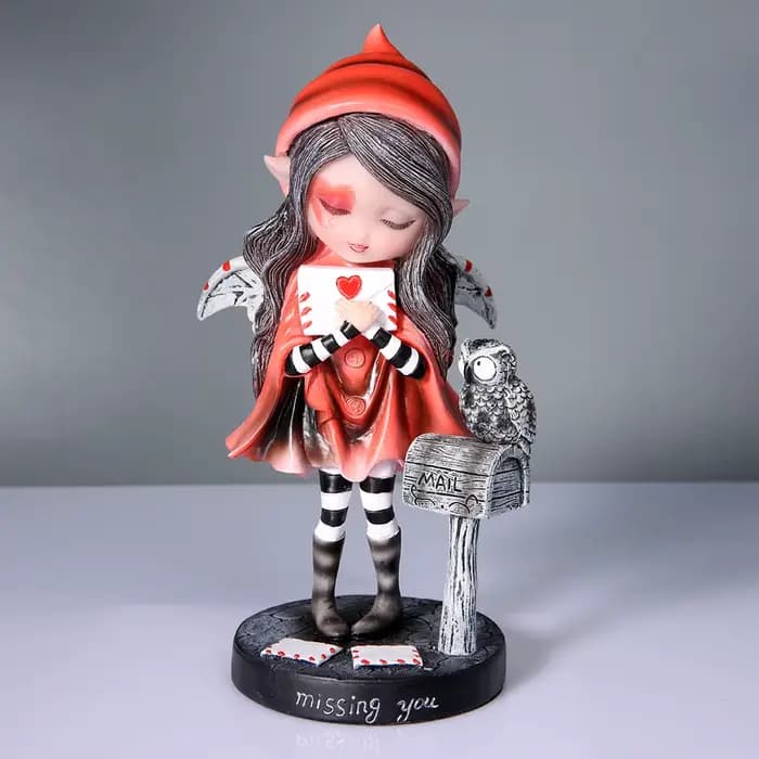 Fée magique jardin ornement Figurine résine décor cadeau aile fée Figurines Collection décor à la maison pour salon table sculpture