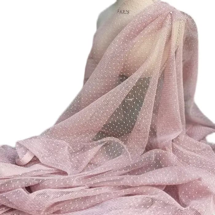 Tissu en filet de tulle à petits points ronds, jupe moelleuse, robe pour enfants, robe en maille bricolage, accessoires de conception, tissu de fond photo
