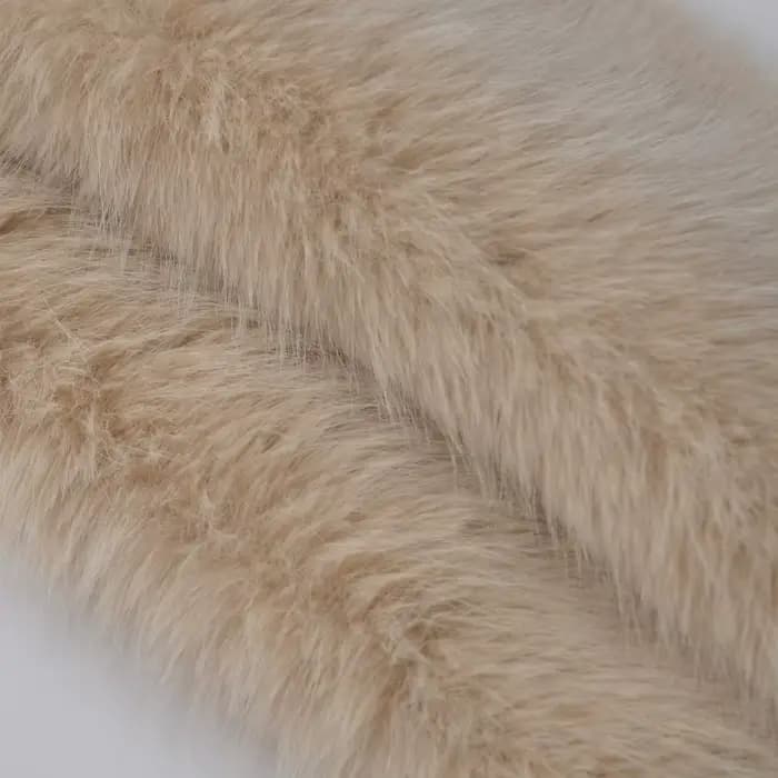 Tissu en fausse fourrure de renard de 35mm d'épaisseur, en peluche, Long col à poils, matériel de Costume, bricolage, oreilles d'animaux, artisanat, siège de fenêtre, oreiller, décor de luxe