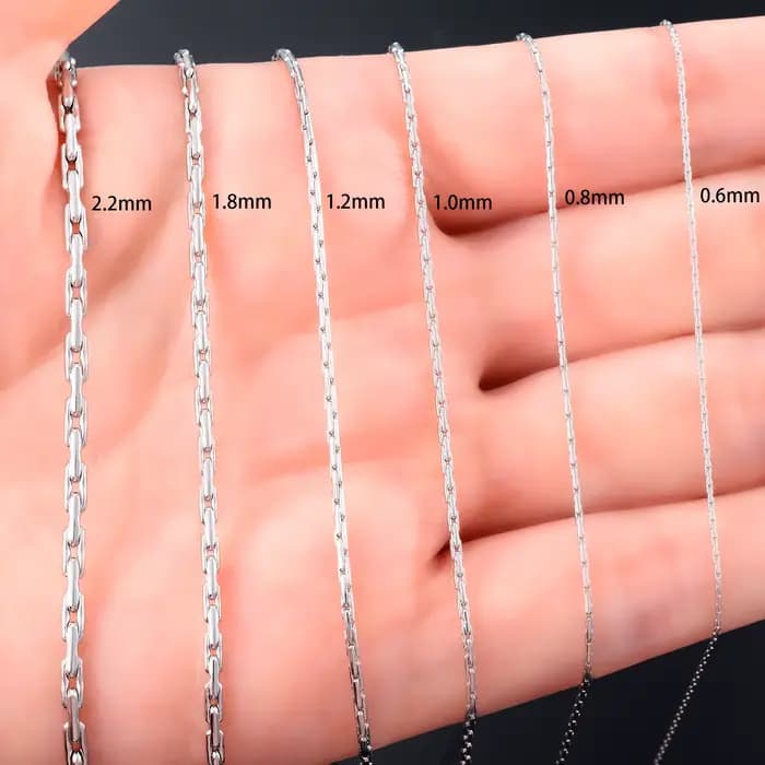 Collier fin chaîne de câble à maillons sur le cou pour femmes dames accessoires de bijoux en acier inoxydable 316L couleur argent tour de cou son cadeau
