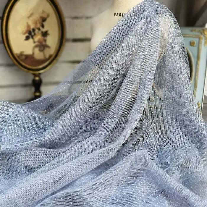 Tissu en filet de tulle à petits points ronds, jupe moelleuse, robe pour enfants, robe en maille bricolage, accessoires de conception, tissu de fond photo