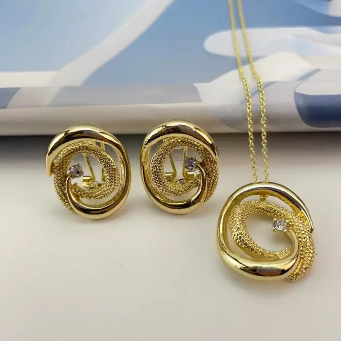 Bijoux classiques à la mode pour femmes, boucles d'oreilles, ensembles romantiques pour fête de mariage, cadeau d'anniversaire, ensembles tendance KY29287