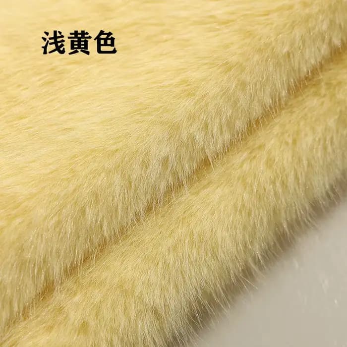 Tissu en fourrure de renard simulée haut de gamme, 4cm, fourrure artificielle, herbe, vêtements d'animaux, col, gilet, écharpe, matériau en fourrure, 1400 g/m