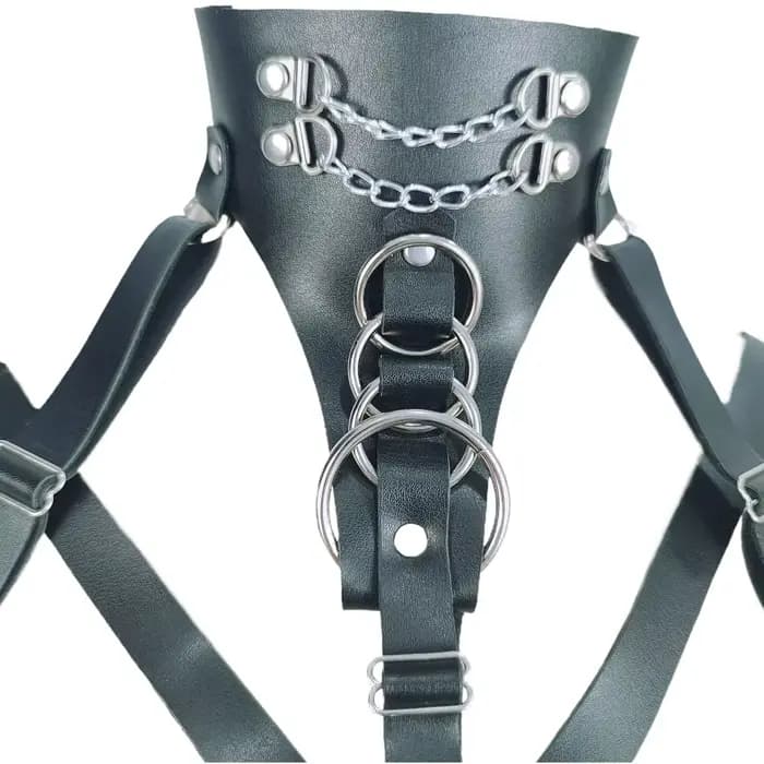 Chaîne de corps sexy pour femmes, sangle de bondage, lingerie en cuir, fétiche d'esclave, jouets sexuels pour couple