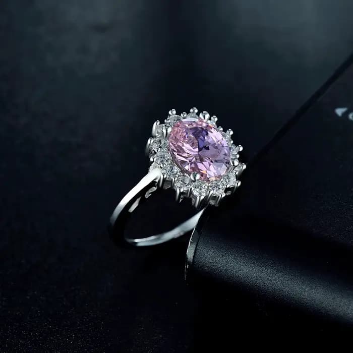 Bague en argent regardé 925 pour femme