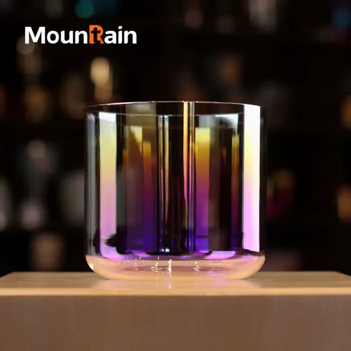 Bols chantants en cristal colorés, bol tibétain Original, guérison sonore, méditation professionnelle, Yoga, bouddhisme, Percussion de pleine conscience