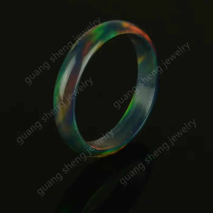 Bague opale noire opale nébuleuse Oparex pour hommes, nouveau Style de haute qualité, cadeau, pierres précieuses amples