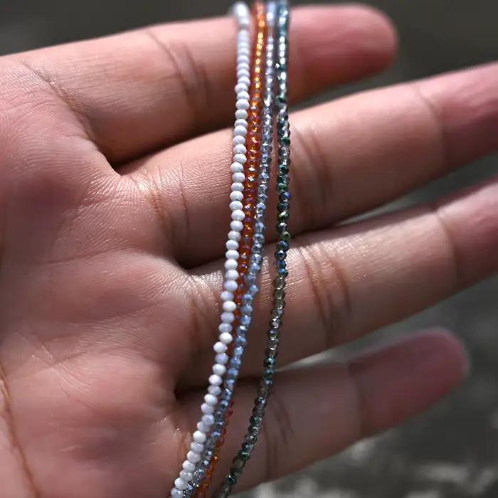 Collier en cristal en acier inoxydable pour femmes, perles de glace, étoile, tournesol, cœur, ras du cou, bijoux à la mode, style Boho, Streetwear