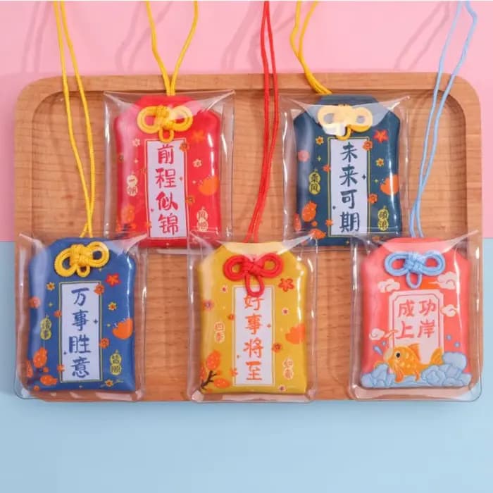 Beauté chinois prière porte-bonheur Fortune amulette impériale sac de richesse amulette santé succès bricolage sac ornement ami enfant cadeau