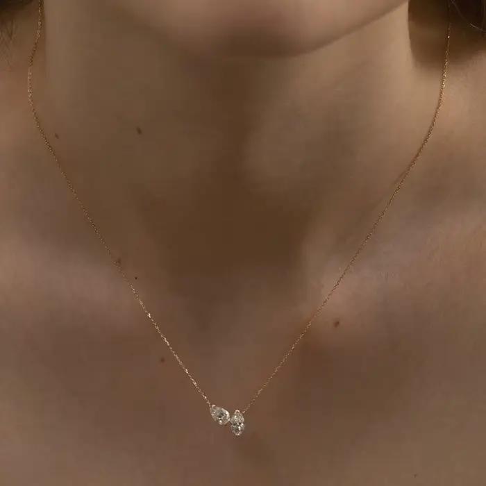 Nouveau collier Smyoue en zircon pour femme, élégant, pour mariage et anniversaire, diamant de laboratoire, bijoux en argent pur S925 à 100 %, cadeaux