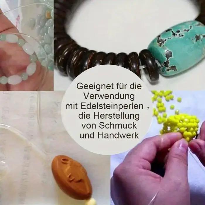 6 rouleaux de fil élastique de 0,8 mm d'épaisseur, 6 mètres, pour bracelets, fabrication de bijoux DIY, cordon extensible pour perles, fil à cristaux