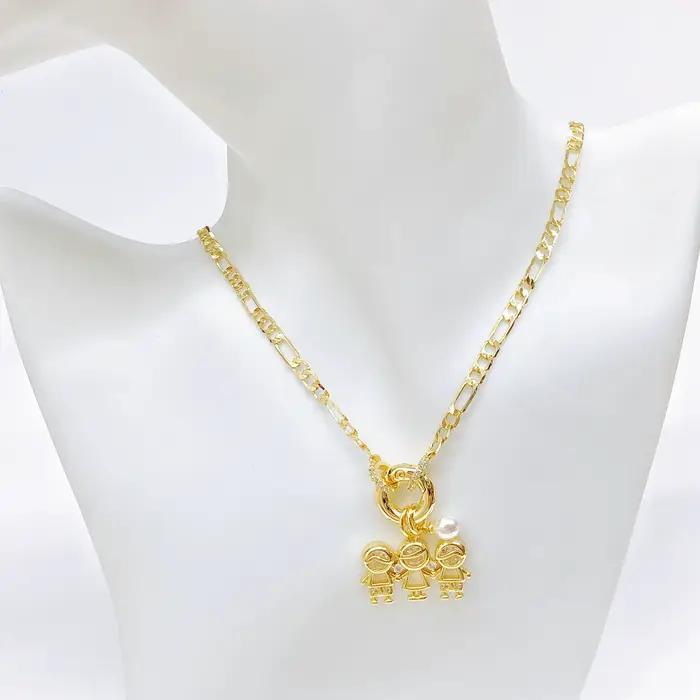 Pendentif en perles de Zircon pour fils/fille, chaîne de clavicule épaisse pour femmes et adolescentes, mode fête, bijoux de famille, cadeau, offre spéciale