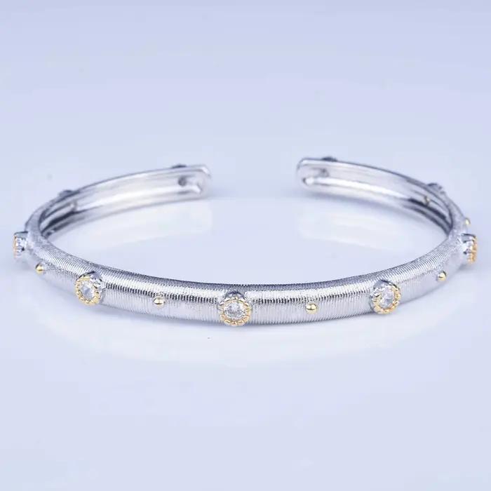 Bracelet élégant en diamant haute qualité style rétro pour femme, taille unique, artisanat raffiné, bijoux de mode