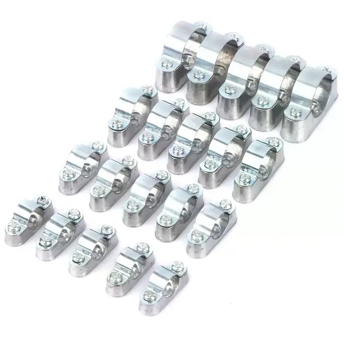 5 pièces 16mm 20mm 25mm 32mm collier de serrage avec vis des mètres muraux loin du mur de la carte selle ligne de carte pince de tuyau