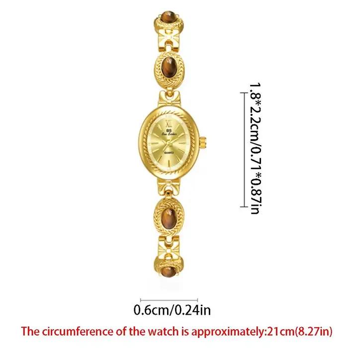 Montre-bracelet élégante pour femme, couleur Melard, montres rétro pour femmes d'affaires, montre-bracelet à quartz décorative exquise, cadeau pour femme