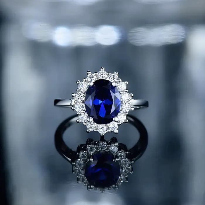 Bague en argent regardé 925 pour femme