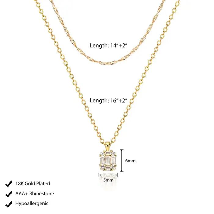 Collier en or avec pendentif en diamant pour femmes, colliers ras du cou délicats plaqués or 18 carats, bijoux simples en or, cadeaux pour femmes et filles