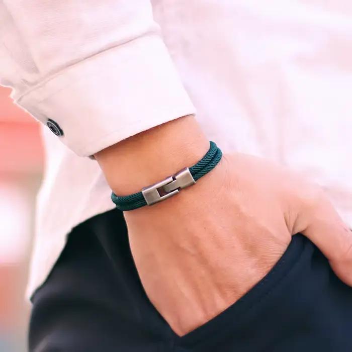 Bracelet Vintage Macramé pour Homme Style Vendange Accessoire de Mode Occasion Spéciale Cadeau Pour Lui