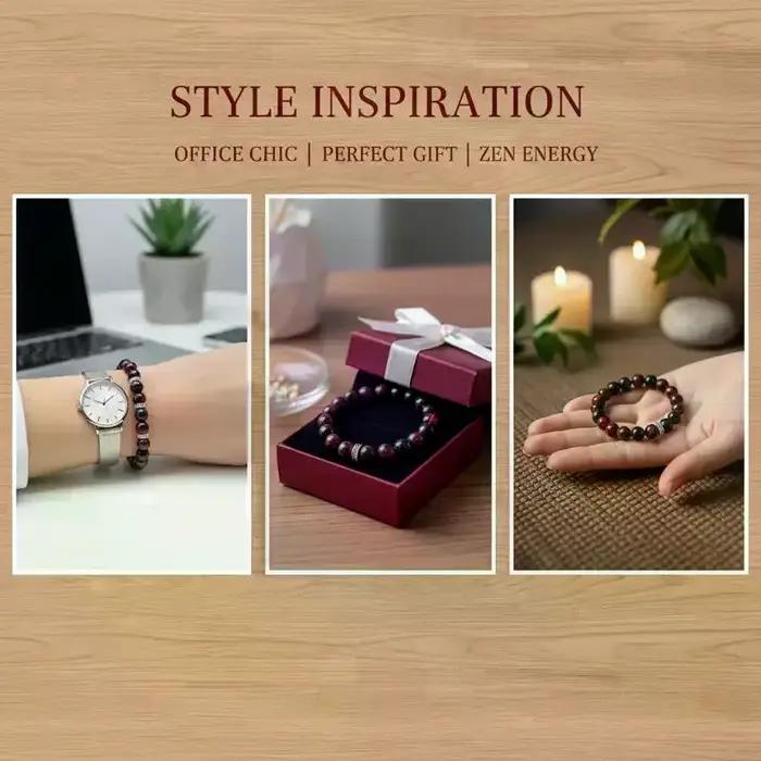 Bracelet Anti-Anxiété Bohème en Perles Acrylique Cadeau Saint-Valentin pour Femme Occasions Spéciales Relaxation Stress Management