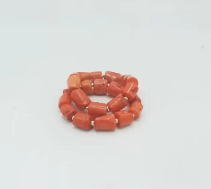 Ensemble de bijoux en perles de corail africaines de luxe pour mariage et cérémonies traditionnelles pour femme occasions spéciales