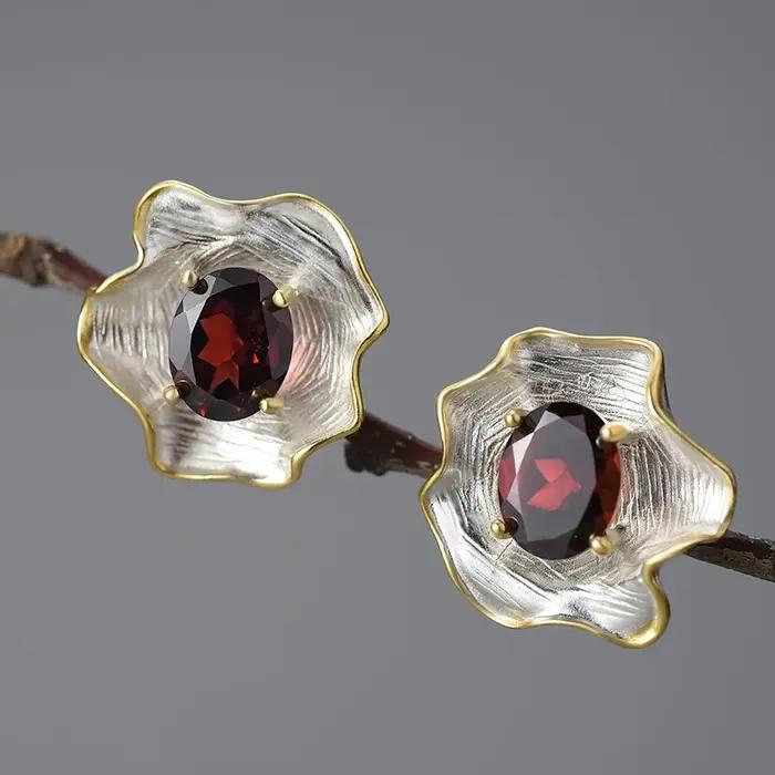 Lotus Fun – boucles d'oreilles en argent Sterling 925 pour femmes