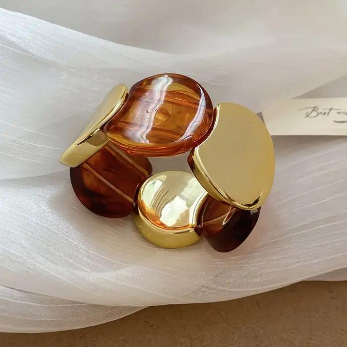 Bracelets ronds en corde élastique épissée pour femmes, mode européenne et américaine, simple et élégant, idéal pour toutes les occasions et à offrir pour femmes