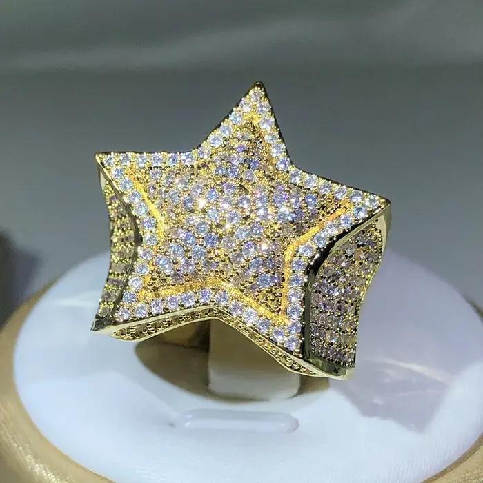 Bague de Cocktail Classique en Argent 925 avec Zircon Blanc pour Soirées et Occasions Spéciales