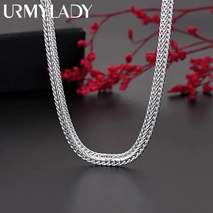 Collier chaîne serpent en argent sterling 925, Noble pour femmes et hommes, bijoux de créateur, cade
